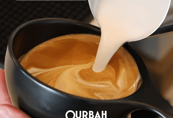 Qurbah Latte at Qurbah